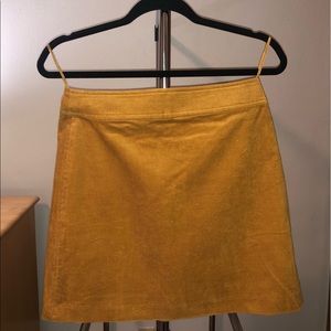 J Crew mustard skirt